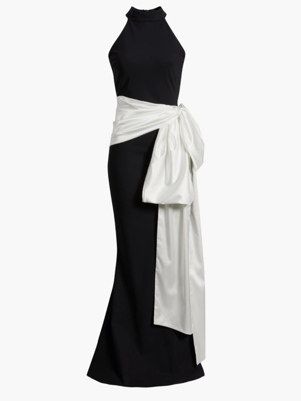Chiara Boni La Petite Robe Sarity Bow Sleeveless Gown
